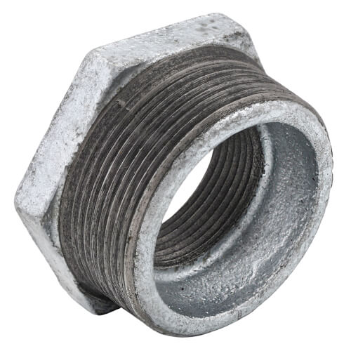 Main product image of 2" x 1-1/4" Galvanized Malleable Hex Bushing