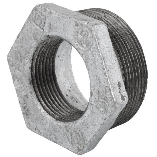 Main product image of 2" x 1-1/4" Galvanized Malleable Hex Bushing