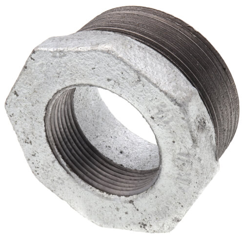 Main product image of 2-1/2" x 1-1/2" Galvanized Malleable Hex Bushing