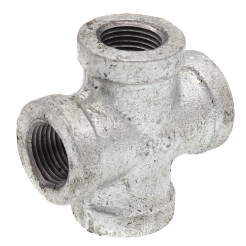 Main product image of 3/8" Galvanized Malleable Cross