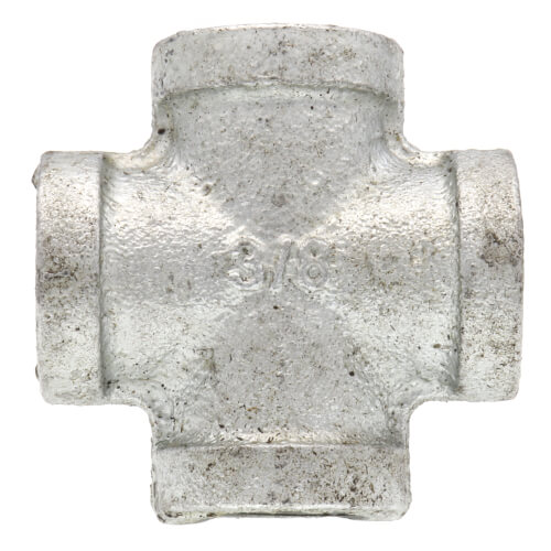 Main product image of 3/8" Galvanized Malleable Cross