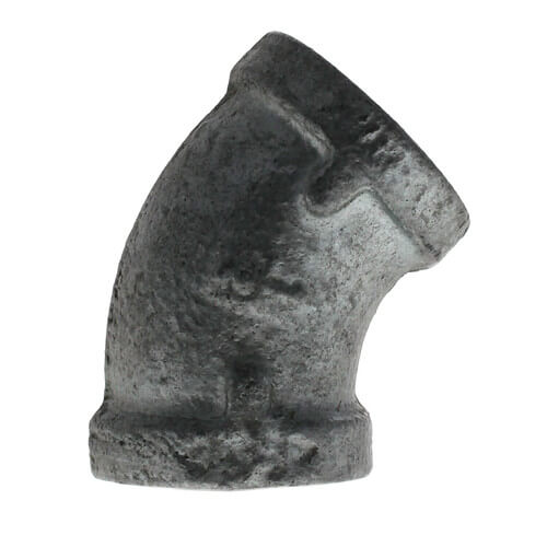 Main product image of 1/2" Galvanized Malleable 45° Elbow