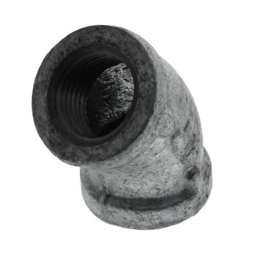 Main product image of 1/2" Galvanized Malleable 45° Elbow