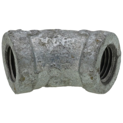 Main product image of 1/4" Galvanized Malleable 45° Elbow
