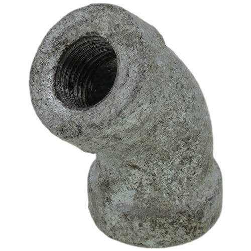 Main product image of 1/8" Galvanized Malleable 45° Elbow
