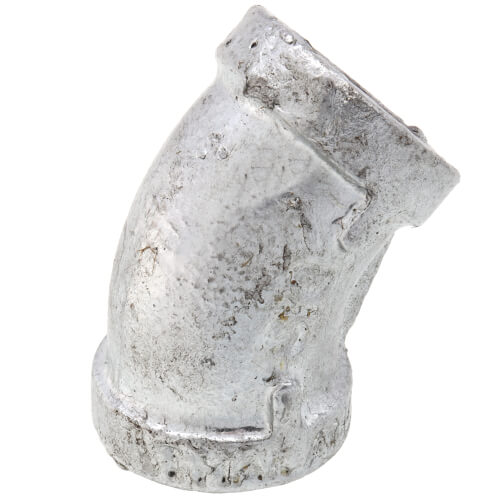 Main product image of 3/8" Galvanized Malleable 45° Elbow