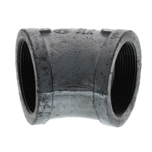 Main product image of 2-1/2" Galvanized Malleable 45° Elbow