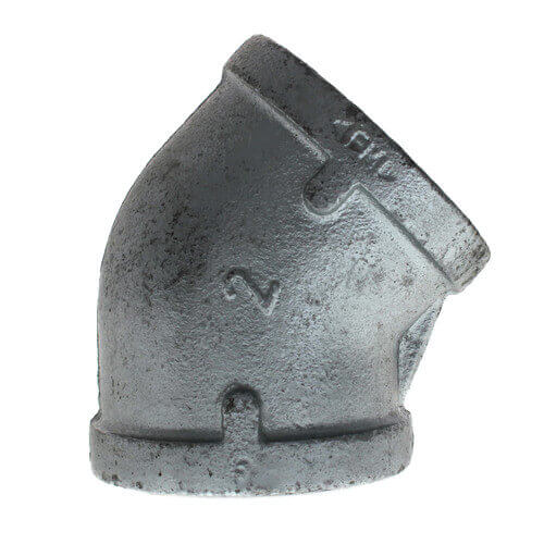 Main product image of 2-1/2" Galvanized Malleable 45° Elbow