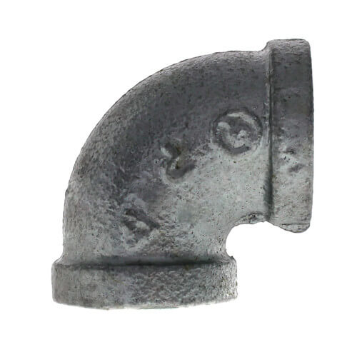 1/2" Galvanized Malleable 90° Elbow