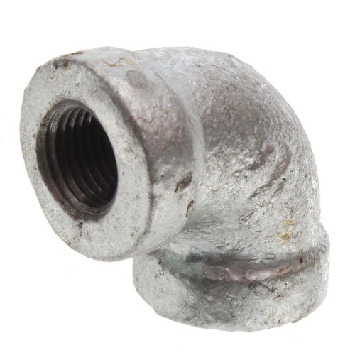 Main product image of 1/8" Galvanized Malleable 90° Elbow
