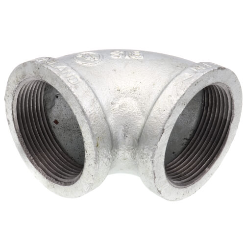 Main product image of 2-1/2" Galvanized Malleable 90° Elbow
