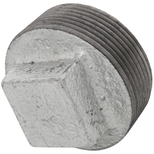 Main product image of 2-1/2" Galvanized Malleable Square Head Plug