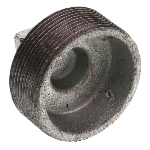 4" Galvanized Malleable Square Head Plug
