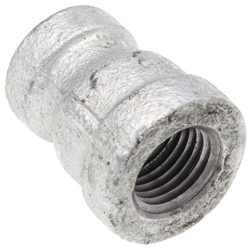 Main product image of 1/4" x 1/8" Galvanized Malleable Reducing Couplings