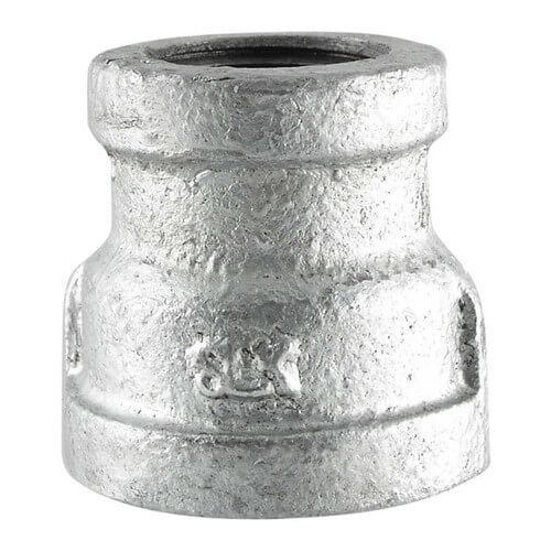 Main product image of 1-1/2" x 1/2" Galvanized Malleable Reducing Couplings