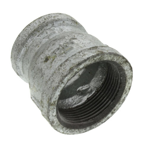 1-1/2" x 1-1/4" Galvanized Malleable Reducing Couplings