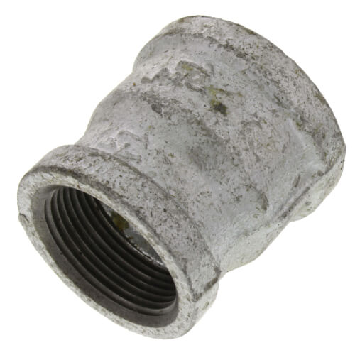 1-1/2" x 1-1/4" Galvanized Malleable Reducing Couplings