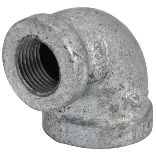 Main product image of 1/2" x 3/8" Galvanized Malleable Reducing Elbow