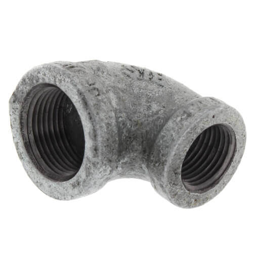Main product image of 3/4" x 1/4" Galvanized Malleable Reducing Elbow