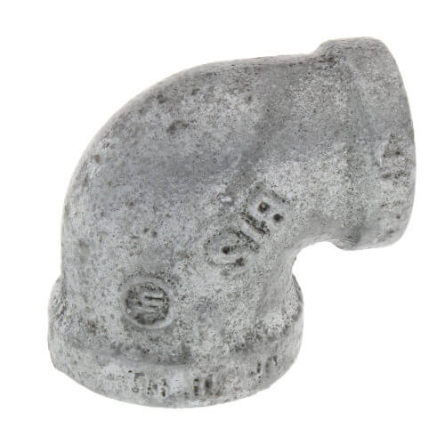 Main product image of 3/4" x 1/4" Galvanized Malleable Reducing Elbow