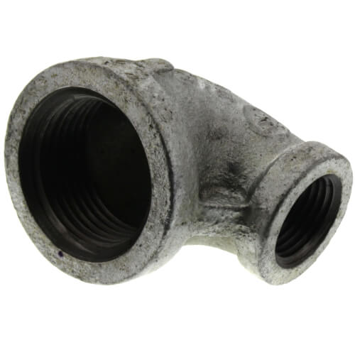 Main product image of 1" x 1/2" Galvanized Malleable Reducing Elbow