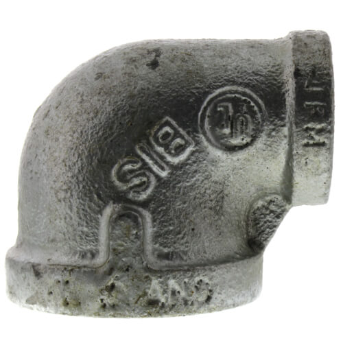 Main product image of 1" x 1/2" Galvanized Malleable Reducing Elbow