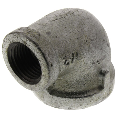 Main product image of 1" x 1/2" Galvanized Malleable Reducing Elbow