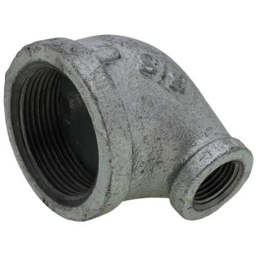 Main product image of 1-1/2" x 1/2" Galvanized Malleable Reducing Elbow