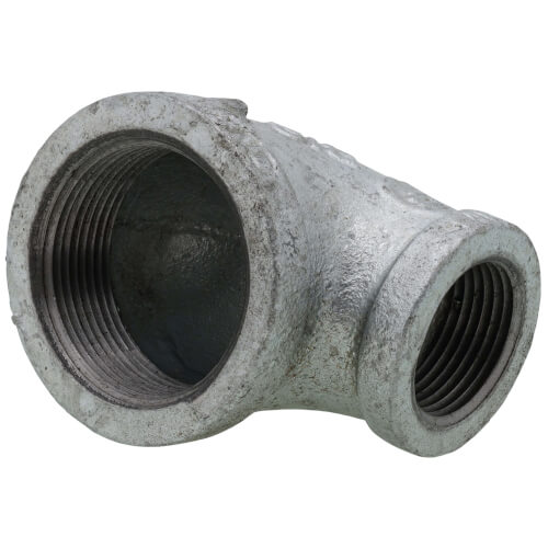 Main product image of 1-1/2" x 1" Galvanized Malleable Reducing Elbow