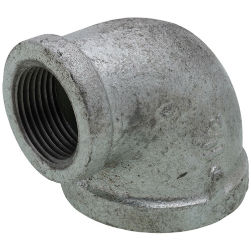 Main product image of 1-1/2" x 1" Galvanized Malleable Reducing Elbow