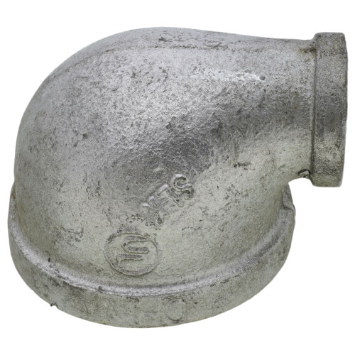 Main product image of 2" x 3/4" Galvanized Malleable Reducing Elbow