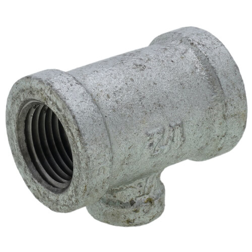 Main product image of 1/2" x 1/2" x 1/8" Galvanized Reducing Tee