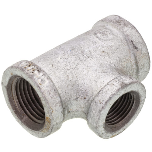Main product image of 1/2" x 1/2" x 3/8" Galvanized Reducing Tee