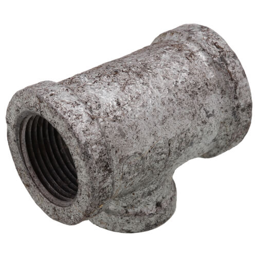 3/4" x 3/4" x 3/8" Galvanized Reducing Tee