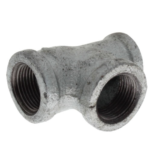 Main product image of 3/4" x 1/2" x 3/4" Galvanized Reducing Tee