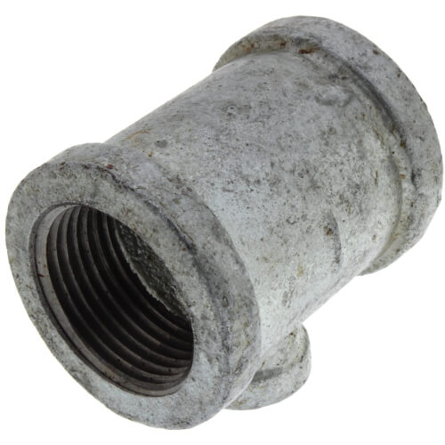 Main product image of 1" x 1" x 1/4" Galvanized Reducing Tee