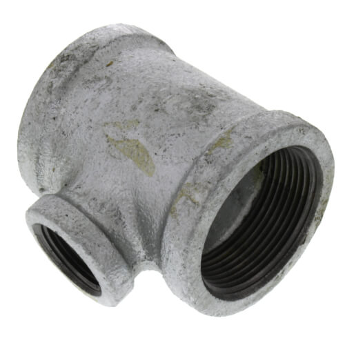 Main product image of 1-1/2" x 1-1/2" x 3/4" Galvanized Reducing Tee