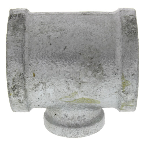 Main product image of 1-1/2" x 1-1/2" x 3/4" Galvanized Reducing Tee