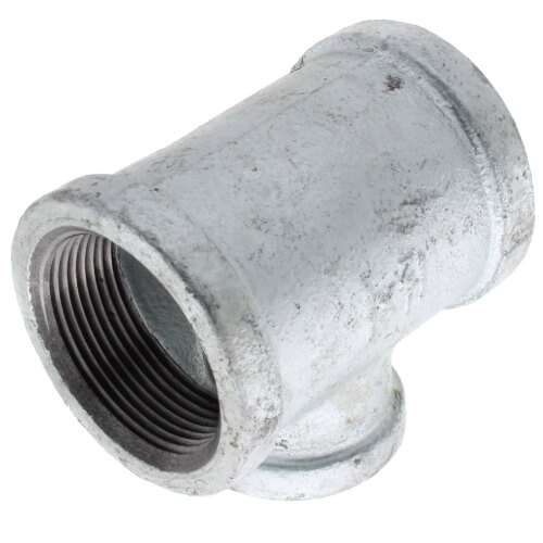 Main product image of 1-1/2" x 1-1/2" x 1" Galvanized Reducing Tee
