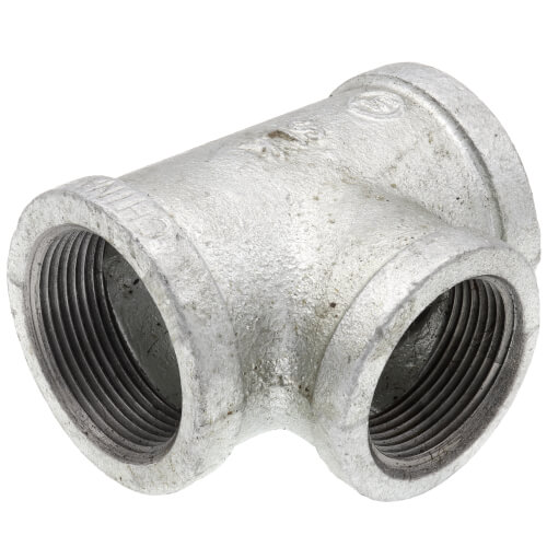 Main product image of 1-1/2" x 1-1/2" x 1-1/4" Galvanized Reducing Tee