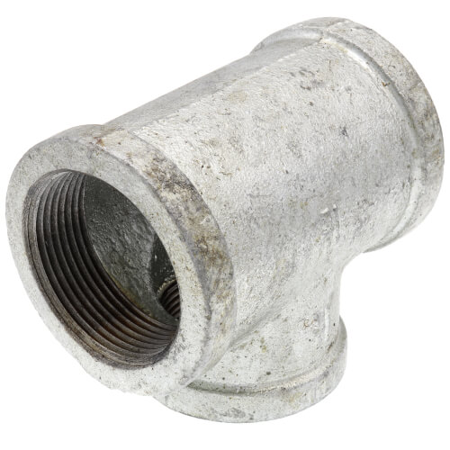 Main product image of 1-1/2" x 1-1/2" x 1-1/4" Galvanized Reducing Tee