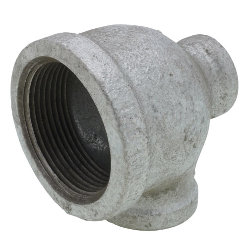 Main product image of 1-1/2" x 1/2" x 3/4" Galvanized Reducing Tee