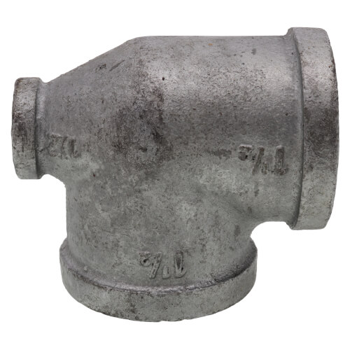 Main product image of 1-1/2" x 1/2" x 1-1/2" Galvanized Reducing Tee
