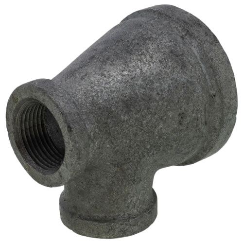 Main product image of 1-1/2" x 3/4" x 3/4" Galvanized Reducing Tee