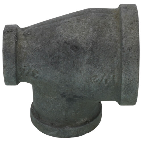 Main product image of 1-1/2" x 3/4" x 1" Galvanized Reducing Tee