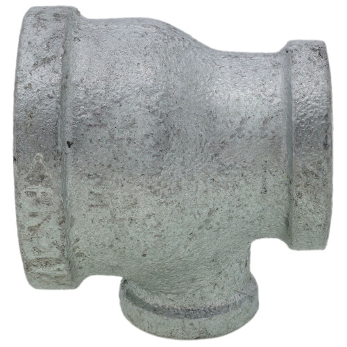 Main product image of 1-1/2" x 1" x 1/2" Galvanized Reducing Tee