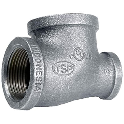 Main product image of 1-1/2" x 1" x 3/4" Galvanized Reducing Tee