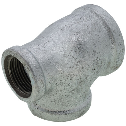 Main product image of 1-1/2" x 1" x 1-1/4" Galvanized Reducing Tee