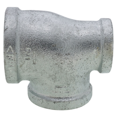 Main product image of 1-1/2" x 1" x 1-1/4" Galvanized Reducing Tee