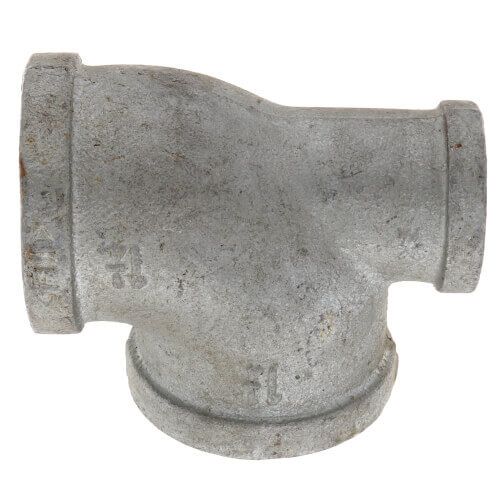 Main product image of 1-1/2" x 1-1/4" x 1-1/2" Galvanized Reducing Tee